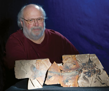 Ken Klein, Paleontologist, TRU Instructor and founding president of the Thompson Nicola Paleontology Society. Photos by Bob Clark. 