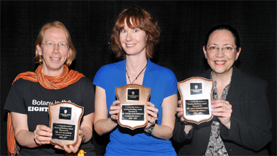 Teaching Excellence Award—Dr. Lyn Baldwin (left), Dr. Cynthia Ross Friedman (middle) and Ms. Lian Dumouchel