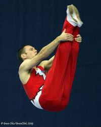 Jason Burnett competes at the Canadian Gymnastics Championships in Kamloops