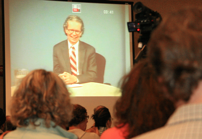 Dr. Alan Shaver addresses members of the TRU community and local media during the video conference to announce his appointment as president and vice-chancellor. 