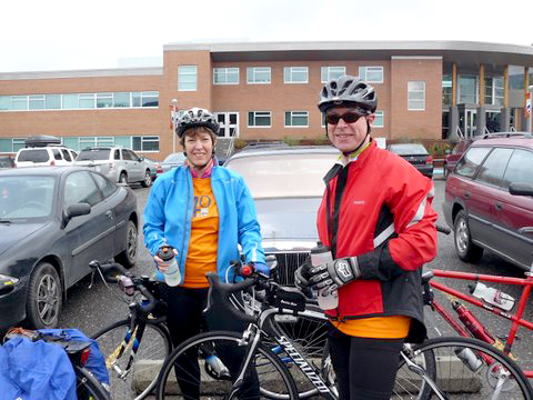 Cyclists don't have the hassle of finding a place to park their bikes.