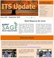 ITS Update Newsletter for September 2010