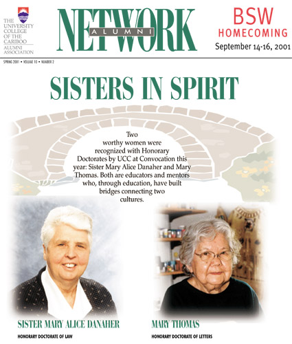 Alumni Network Magazine: Spring 2001
