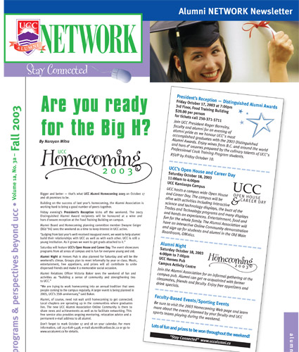 Alumni Network Magazine: Fall 2003