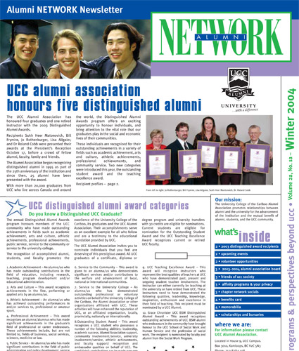 Alumni Network Magazine: Winter 2004