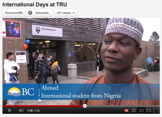 BC Government International Days video