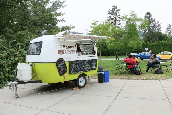 Photo of Happy Camper food truck on the TRU campus