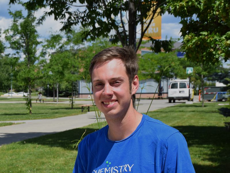 Matt Miller participated in a workshop at the Green Chemistry and Engineering Conference in Oregon in June, and his team received first place for their solution to water waste in the textile dyeing industry.