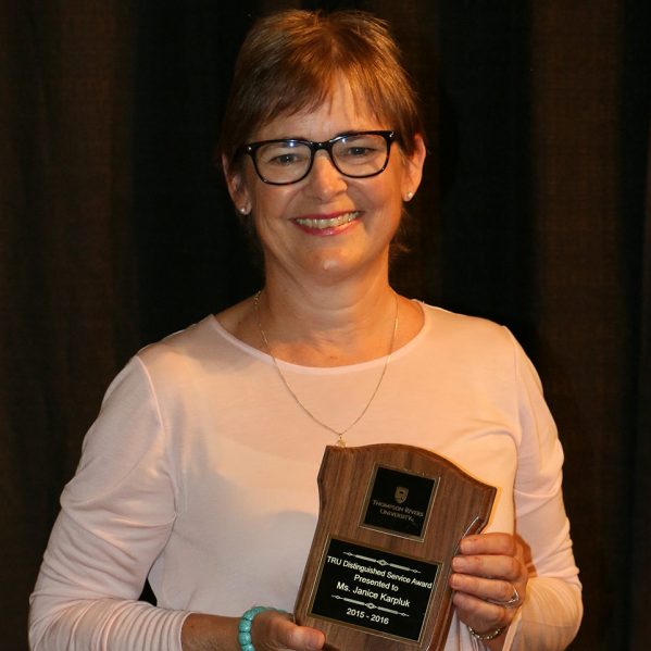 Janice Karpluk, Distinguished Service Award