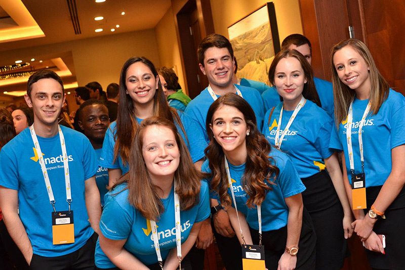 TRU students at the Enactus Canada Regional Exposition in Calgary