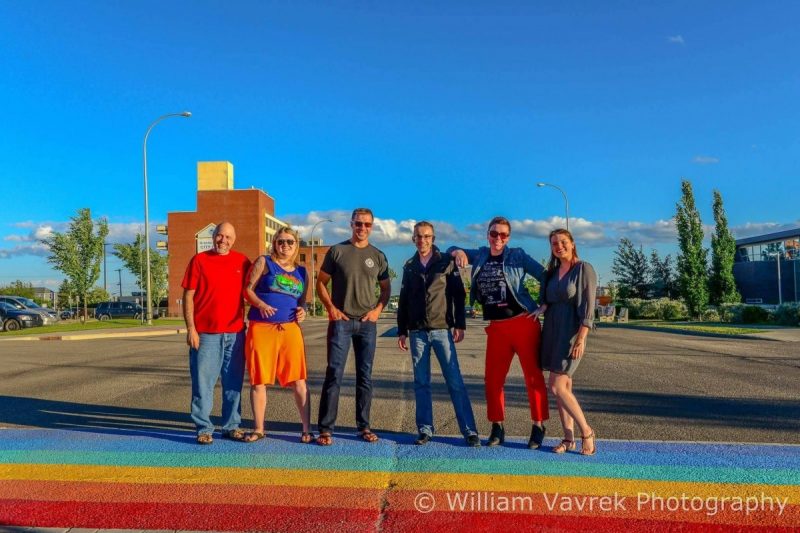 Grande Prairie Pride sidewalk