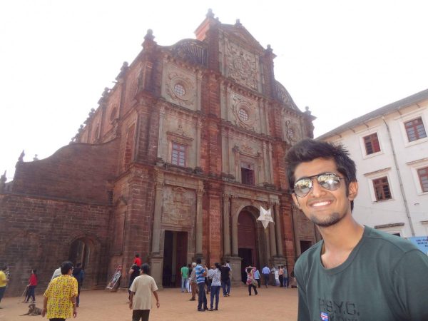 Abhijeet at St.Francis Church, Goa, India.
