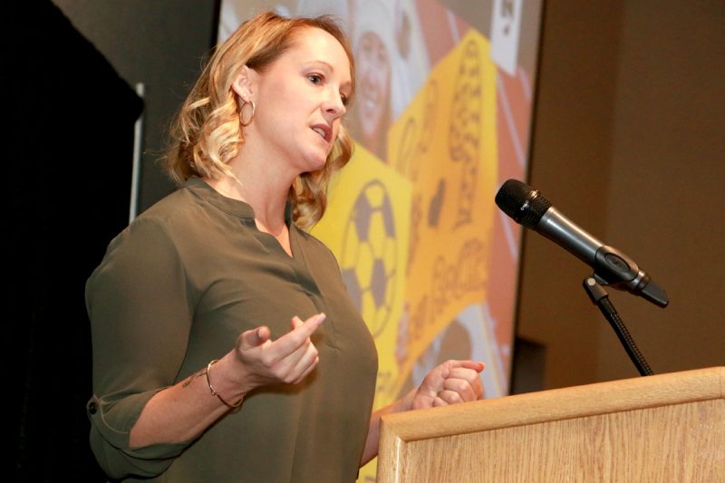 Foundation kick off Jayme Burger student