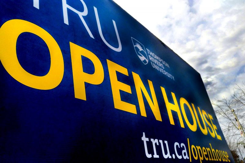 2018 Spring Open House sign
