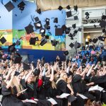 Convocation hat toss