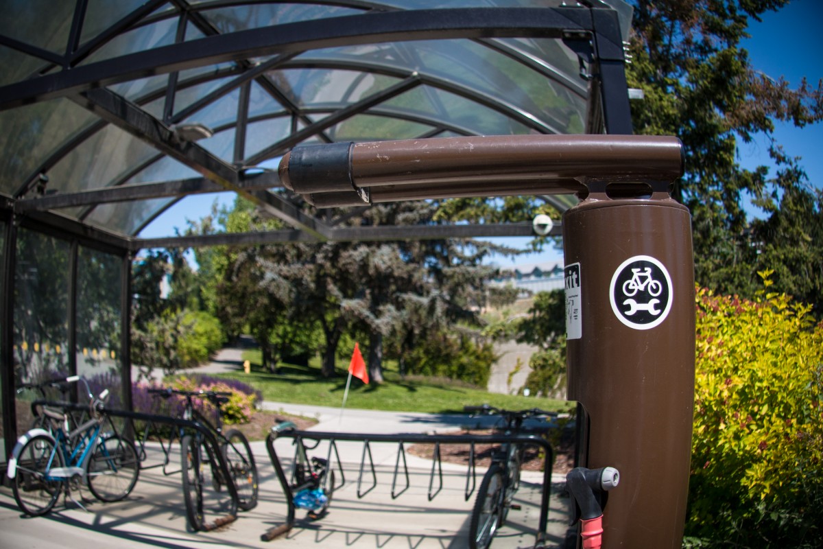 TRU Bike Shelter maintenance stand