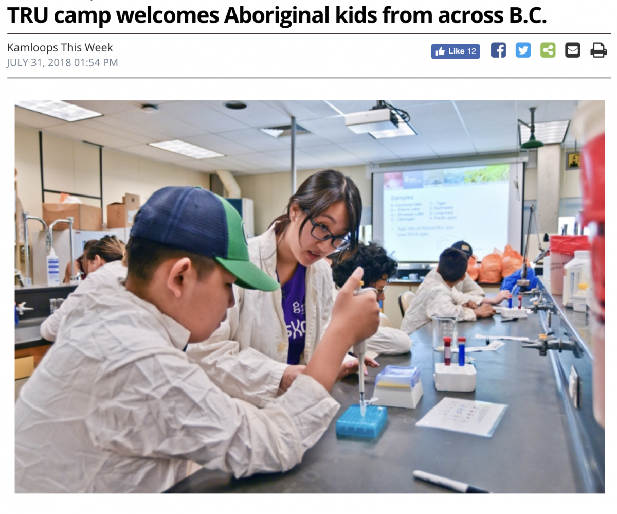 Aboriginal science and health science camp 2018