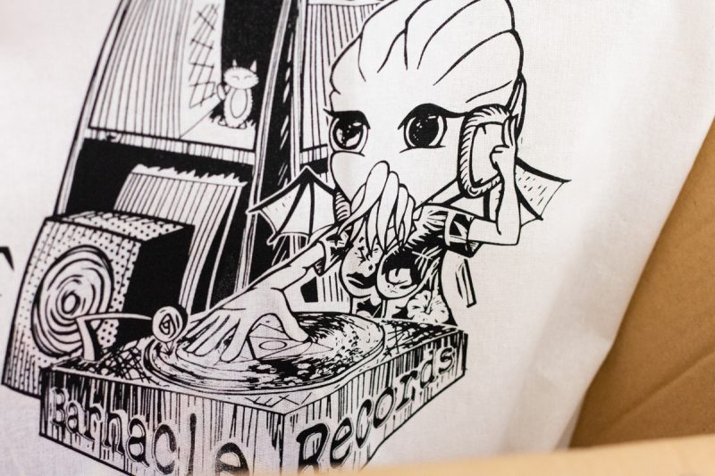 A logo for Barnacle Records made by a TRU visual arts student.