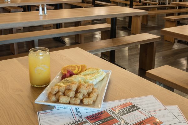 Start your day of with one of several breakfast options now available at The Den (Above and below) .