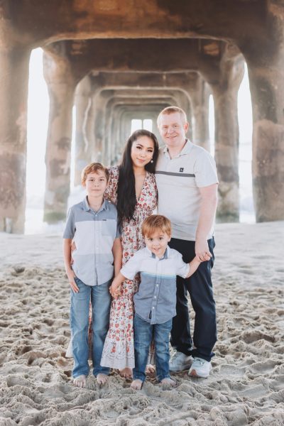 The Maydaniuk family in sunny California. 