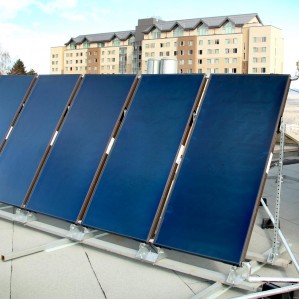 solar panels atop Campus Activity Centre