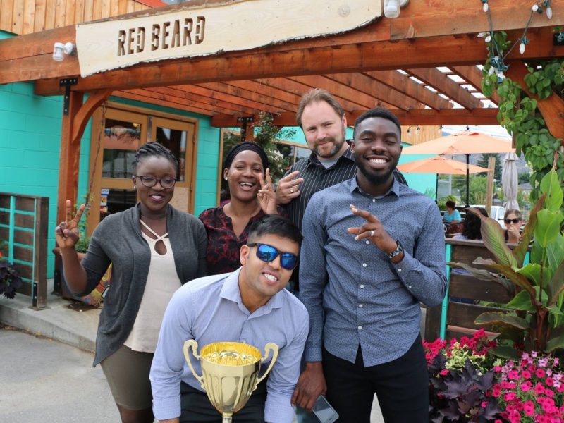 TRU's BC MBA Games organizers with the trophy