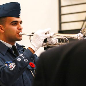 TRU Remembrance Day ceremony held Nov. 9, 2017 in Student Street.