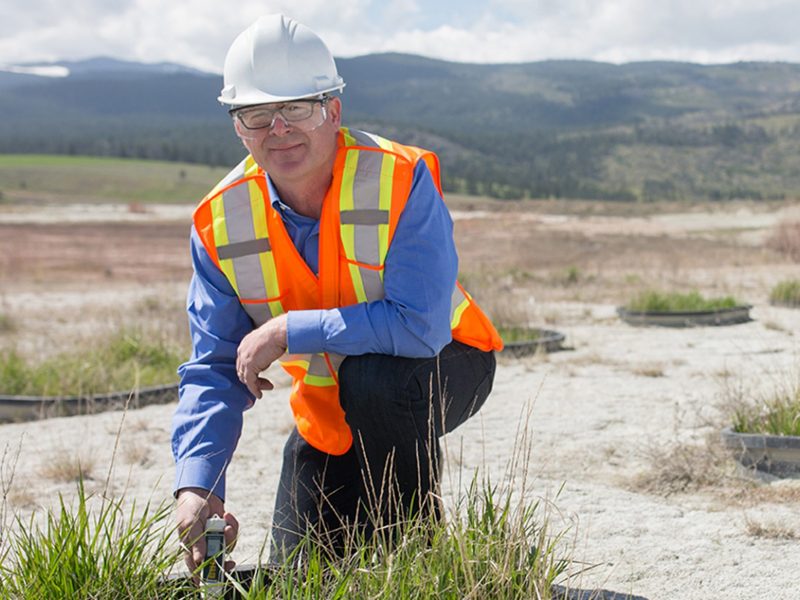 Dr. Lachlan Fraser researching in the field