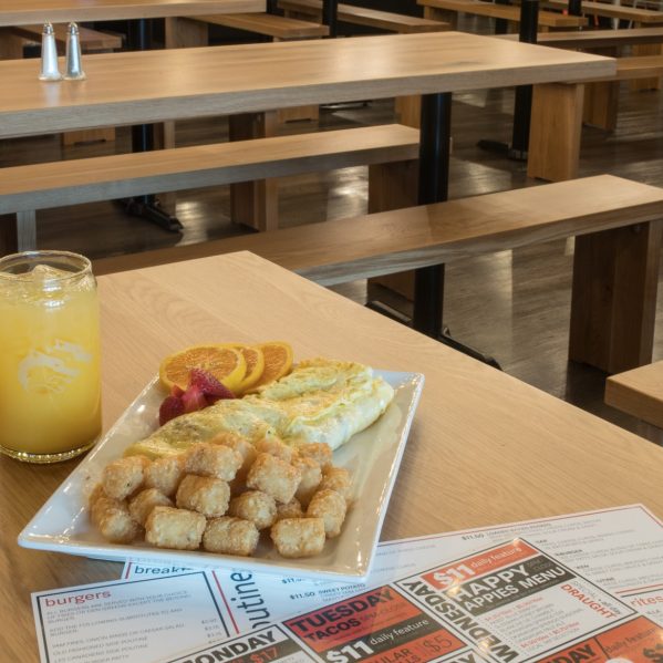 breakfast at The Den