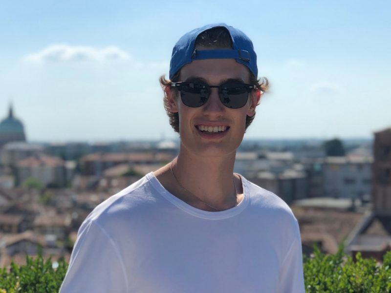 A smiling Ethan Panasiuk