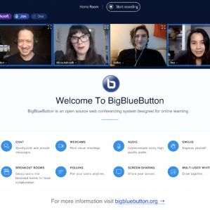visual of the BigBlueButton online space