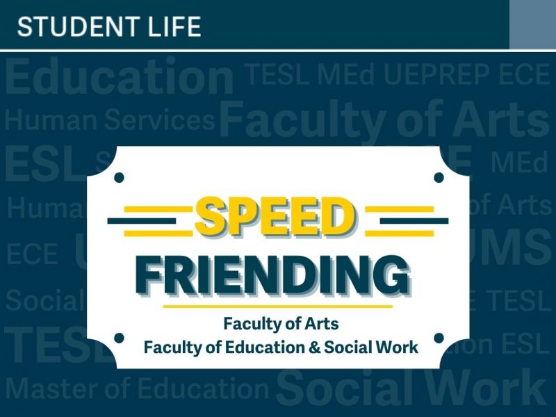 Speed Friending for Arts, Education and Social Work