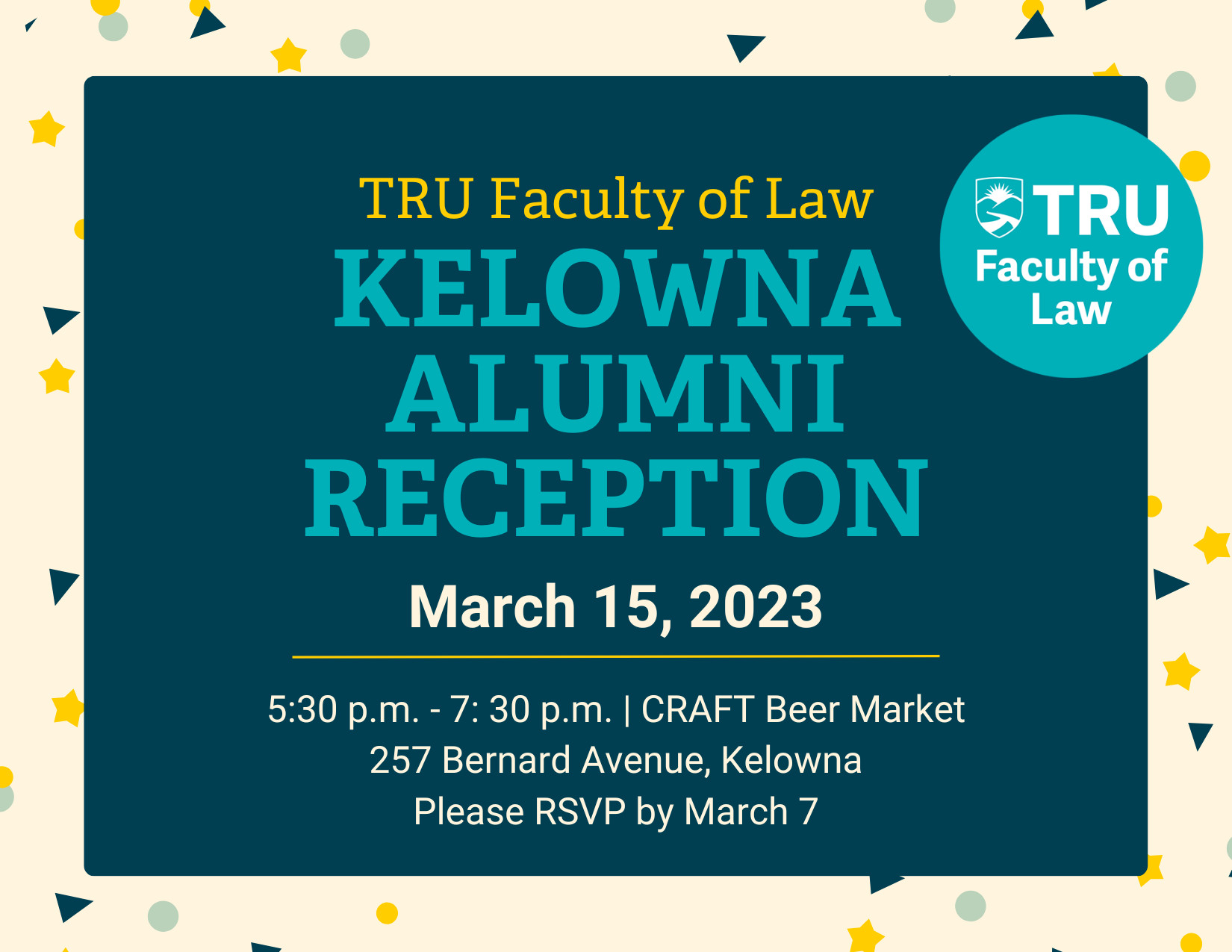 TRU Law Alumni Reception in Kelowna TRU Newsroom