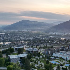 Dawn over Kamloops and TRU campus.