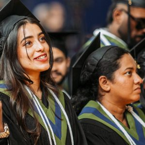 Photo of students at university convocation
