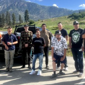 Carpentry apprentices at Lytton First Nation BC