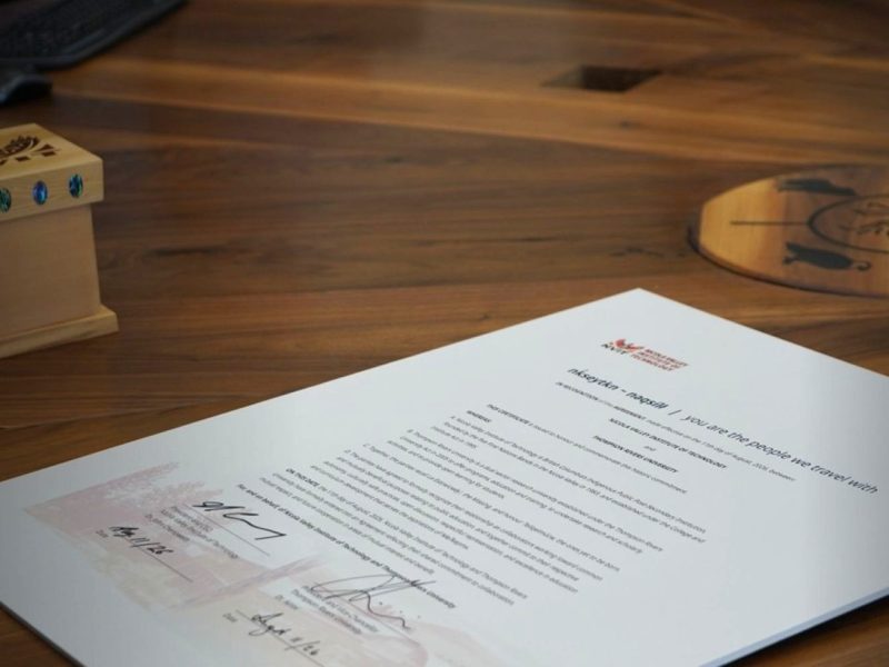 TRU, NVIT formalize relationship through new agreement