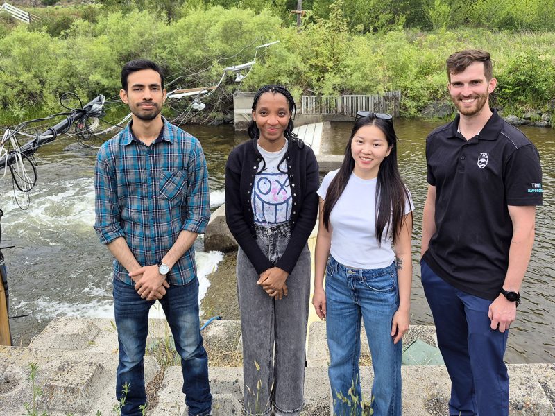 When AI meets the river: Students put salmon monitoring system to the test
